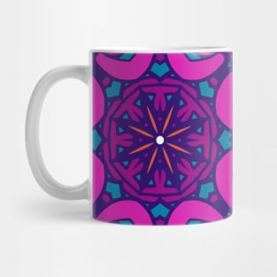 Colorful Indian Mexican Ethnic Oriental Rug Mandala Boho Pattern Mug